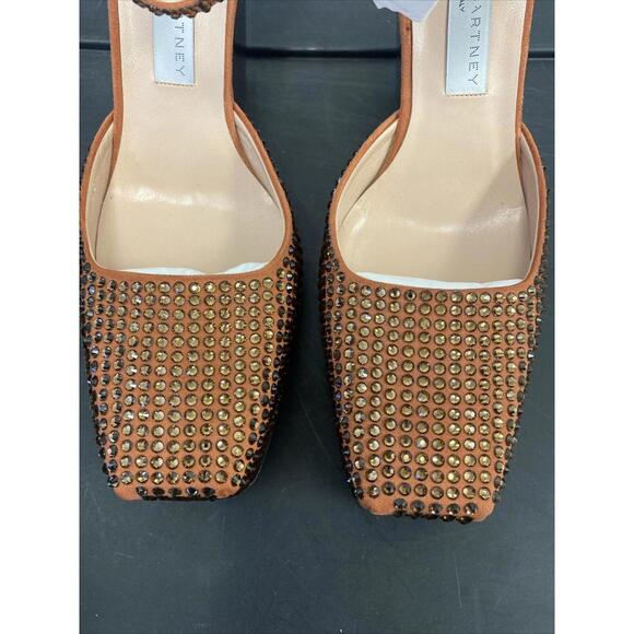 stella mccartney Womens Cowboy Crystal All Over Heels Rust Size 36.5 $1465.00 - Picture 4 of 14